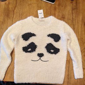 CREWCUTS panda sweater size 10